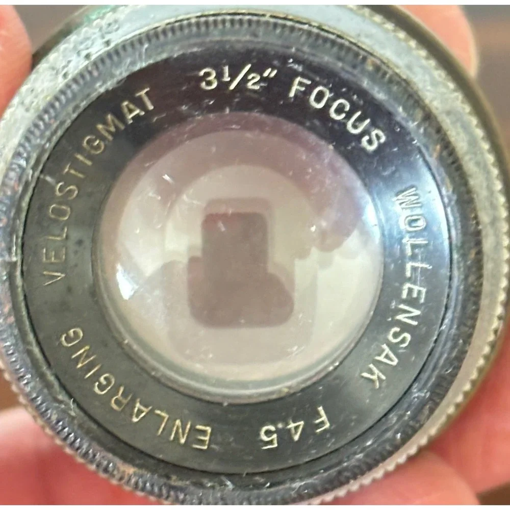 Vtg Wollensak Velostigmat f4.5 Enlarging Lens 3 1/2 Inch Focus Darkroom Optic‎